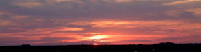 Photo of a Sunset over a Runway