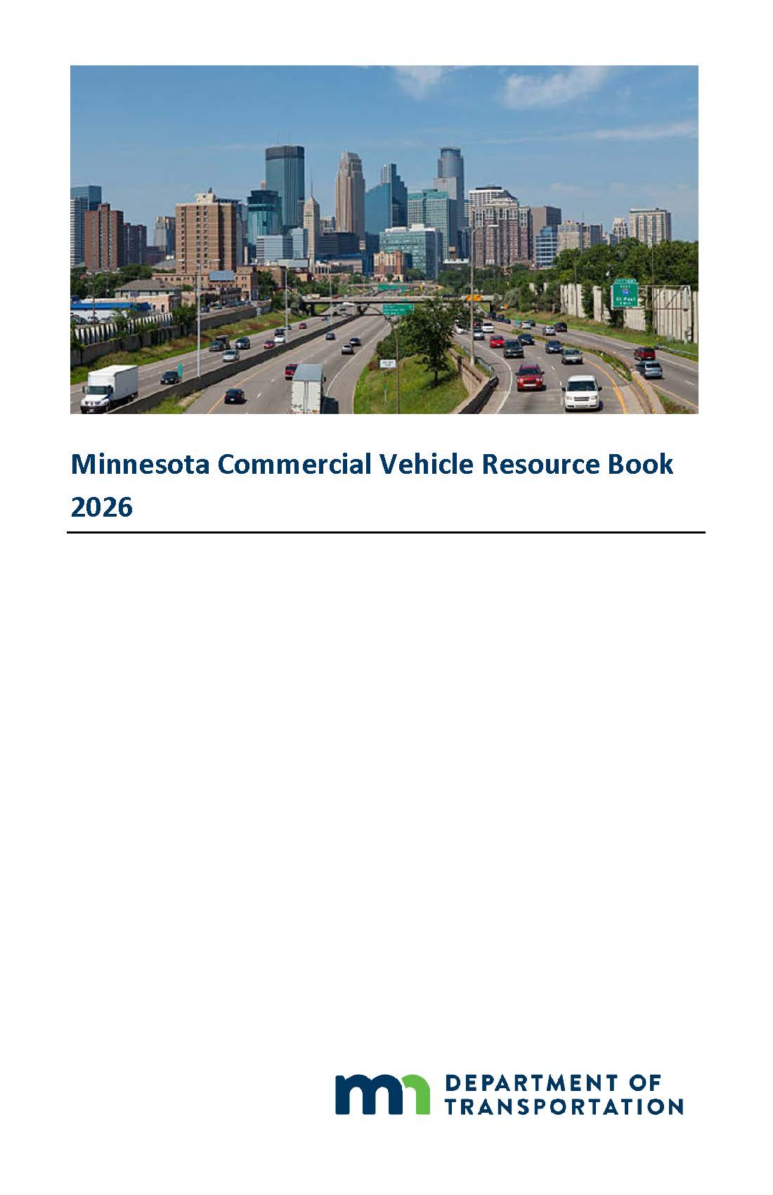 Minnesota Commercial Vehicle Resource Book cover