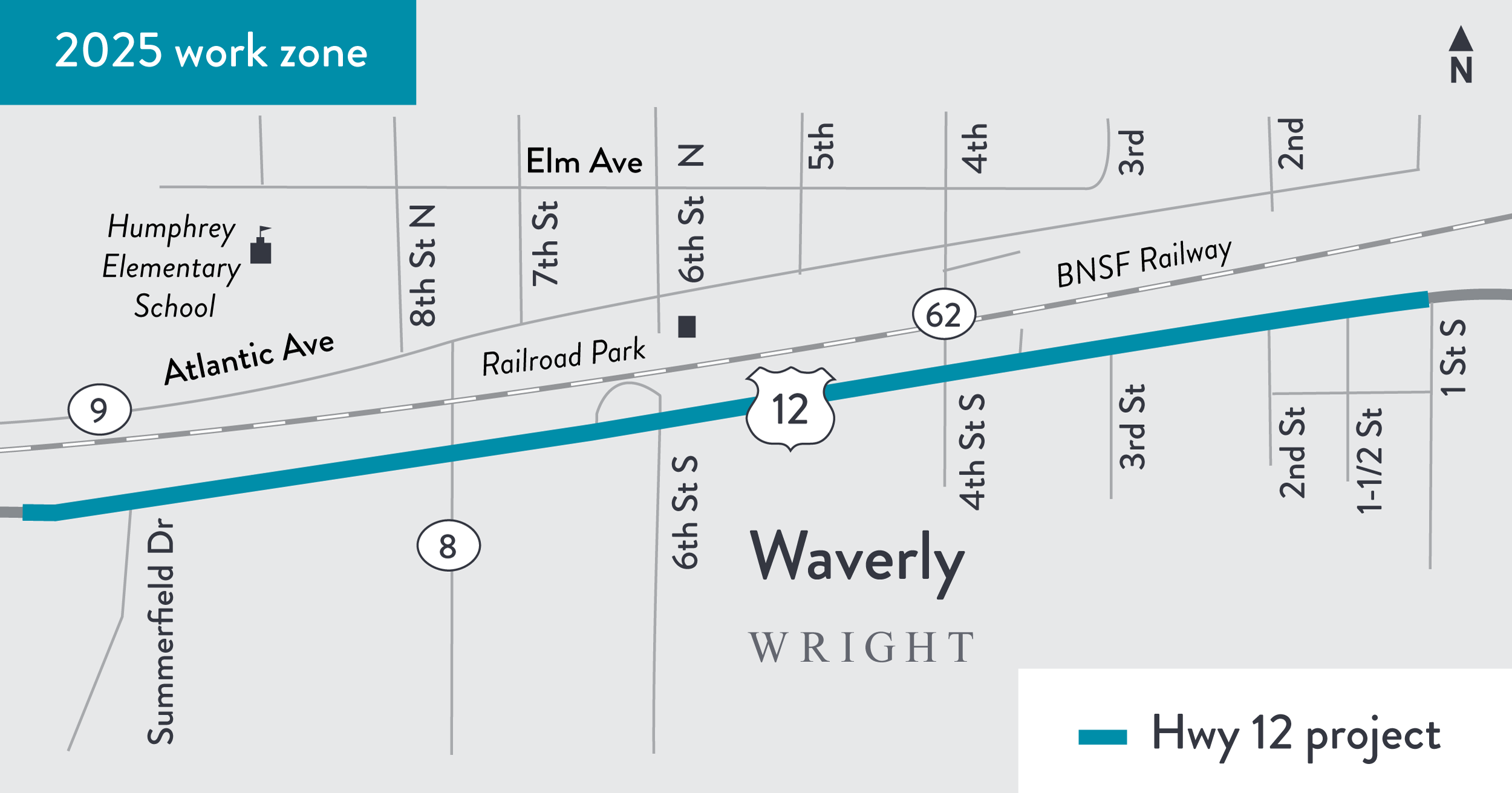 Waverly project location map