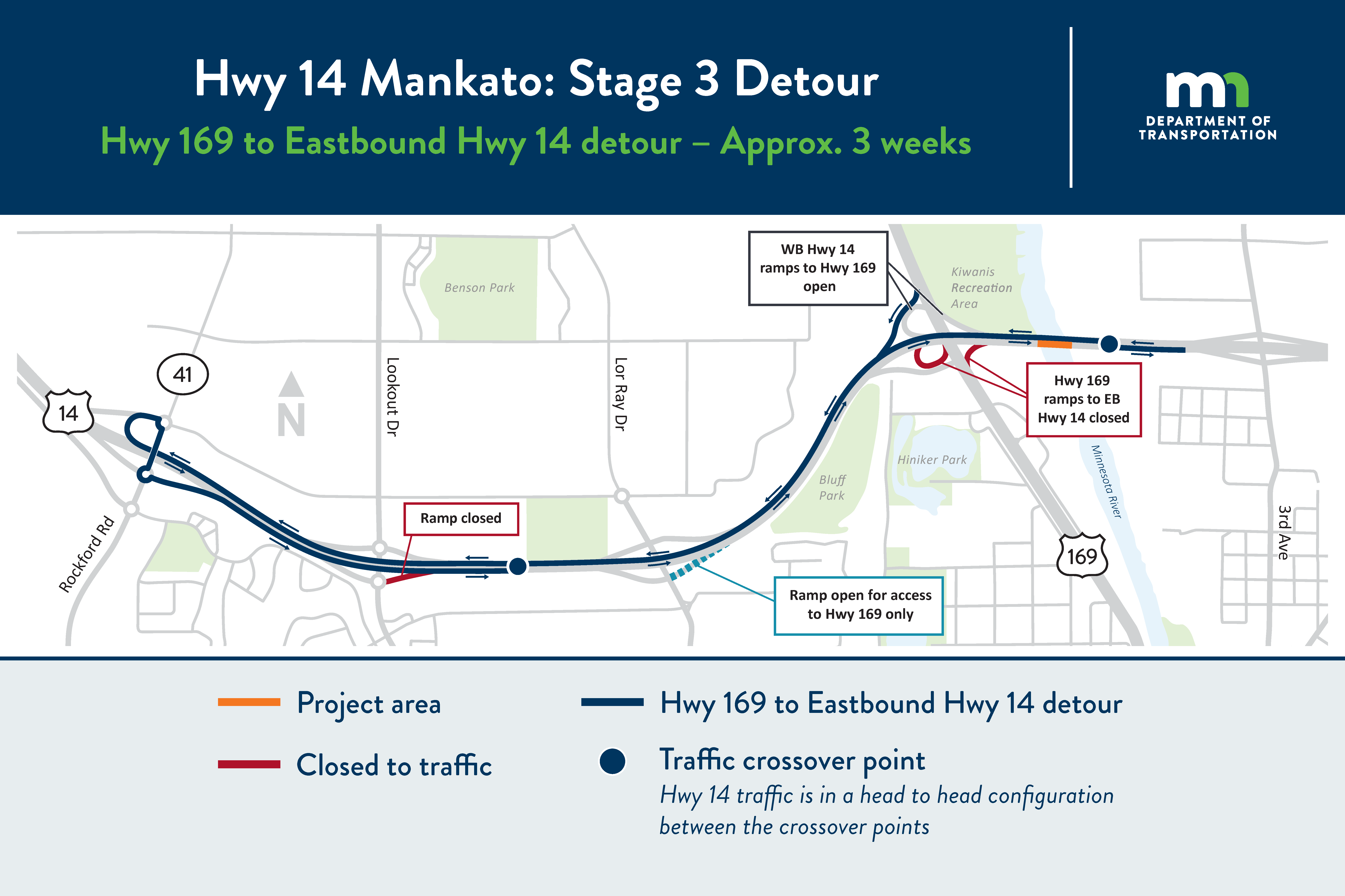 Highway 22 detour map