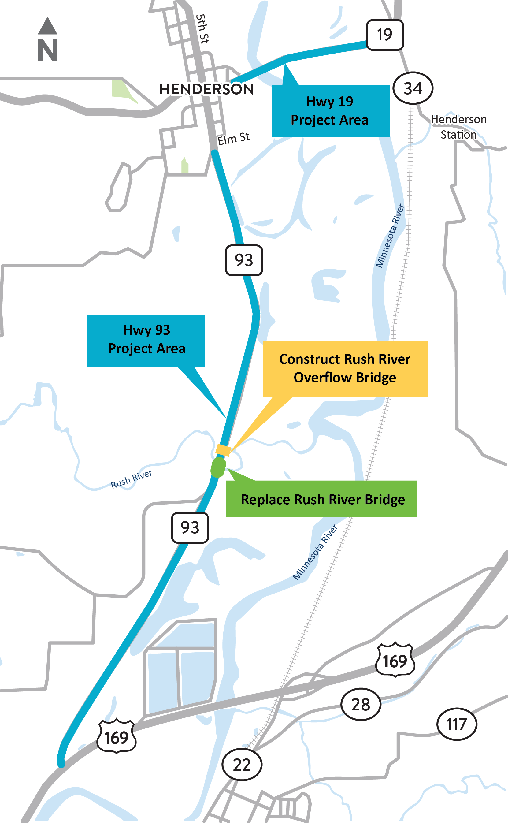 Hwy 93 location map